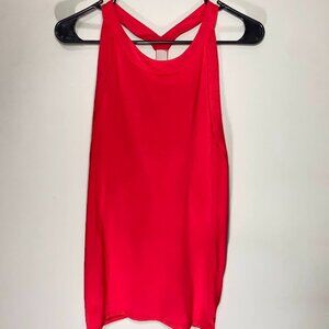 Athleta Power Chi Hot Coral Pink Racerback Tank